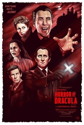 Dracula movie posters (1958) canvas poster