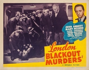 London Blackout Murders movie posters (1943) wooden framed poster