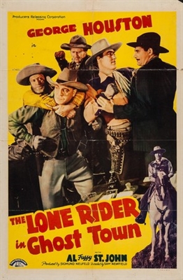 The Lone Rider in Ghost Town movie posters (1941) wood print