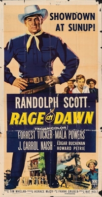Rage at Dawn movie posters (1955) wood print