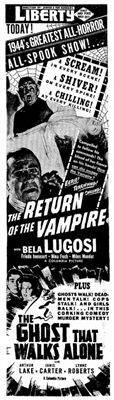 The Return of the Vampire movie posters (1943) sweatshirt
