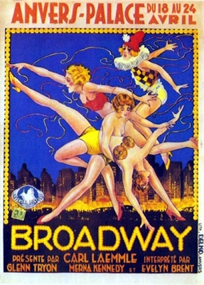 Broadway movie posters (1929) wood print
