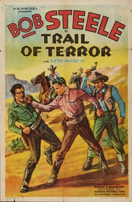 Trail of Terror movie posters (1935) wood print