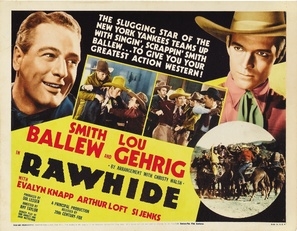 Rawhide movie posters (1938) metal framed poster