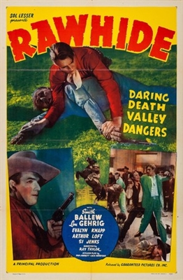 Rawhide movie posters (1938) metal framed poster