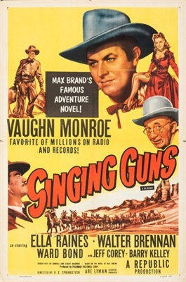 Singing Guns movie posters (1950) poster with hanger