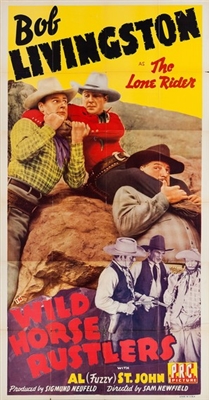 Wild Horse Rustlers movie posters (1943) metal framed poster