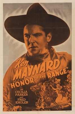 Honor of the Range movie posters (1934) poster with hanger