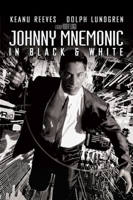 Johnny Mnemonic movie posters (1995) wooden framed poster