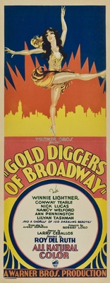 Gold Diggers of Broadway movie poster (1929) poster with hanger