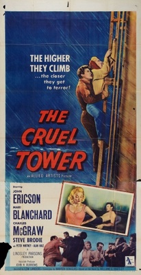 The Cruel Tower movie poster (1956) wooden framed poster