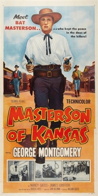 Masterson of Kansas movie posters (1954) t-shirt