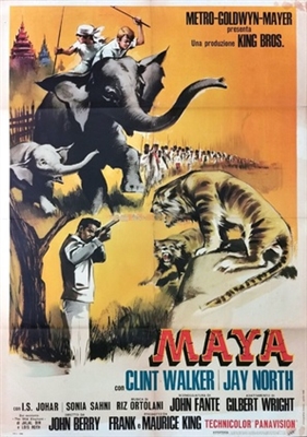 Maya movie posters (1966) wooden framed poster