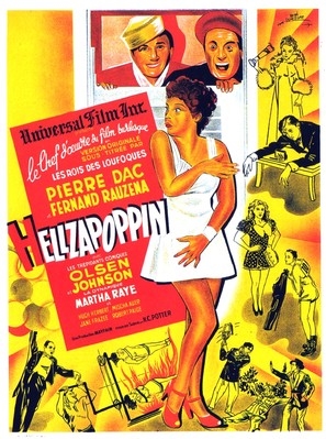 Hellzapoppin movie posters (1941) wood print