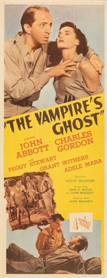 The Vampire's Ghost movie posters (1945) wooden framed poster
