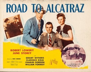 Road to Alcatraz movie posters (1945) wood print