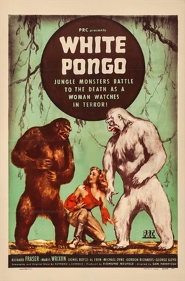 White Pongo movie posters (1945) wooden framed poster