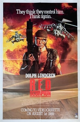 Red Scorpion movie posters (1988) metal framed poster