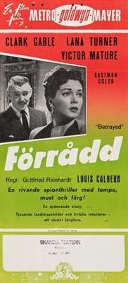 Betrayed movie posters (1954) Poster MOV_1901372