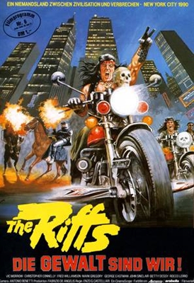 1990: I guerrieri del Bronx movie posters (1982) metal framed poster