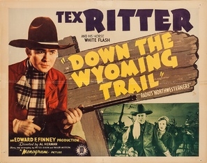 Down the Wyoming Trail movie posters (1939) wooden framed poster