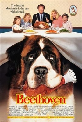 Beethoven movie posters (1992) tote bag