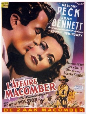 The Macomber Affair movie posters (1947) metal framed poster