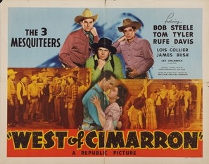 West of Cimarron movie posters (1941) wood print