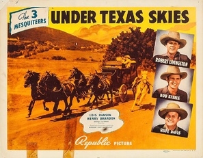 Under Texas Skies movie posters (1940) wooden framed poster