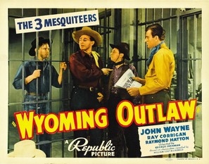 Wyoming Outlaw movie posters (1939) canvas poster
