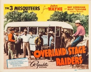 Overland Stage Raiders movie posters (1938) metal framed poster