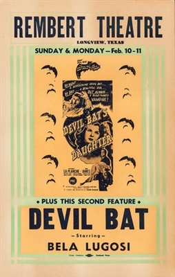 Devil Bat's Daughter movie posters (1946) pillow