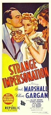 Strange Impersonation movie posters (1946) wood print