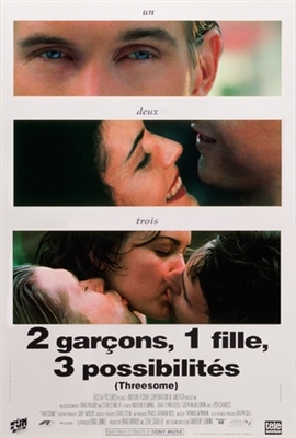Threesome movie posters (1994) wood print