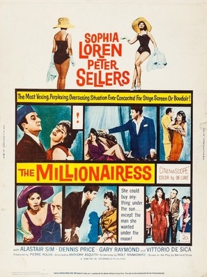 The Millionairess movie posters (1960) wood print