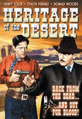 Heritage of the Desert movie posters (1939) metal framed poster