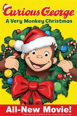 Curious George: A Very Monkey Christmas movie posters (2009) sweatshirt