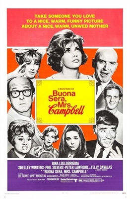Buona Sera, Mrs. Campbell movie posters (1968) wood print