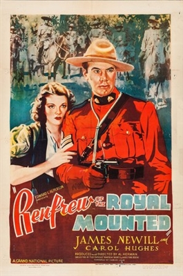 Renfrew of the Royal Mounted movie posters (1937) metal framed poster