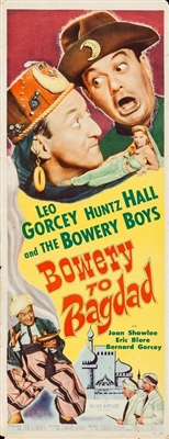 Bowery to Bagdad movie posters (1955) wood print