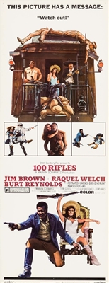 100 Rifles movie posters (1969) Stickers MOV_1909896