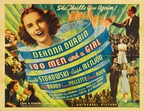 One Hundred Men and a Girl movie posters (1937) canvas poster