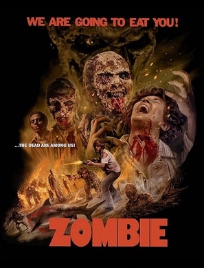 Zombi 2 movie posters (1979) canvas poster