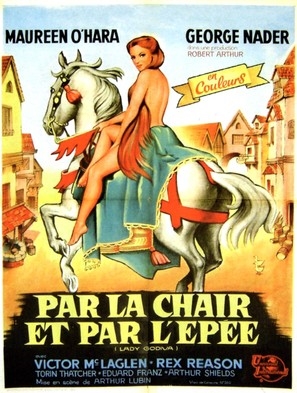 Lady Godiva of Coventry movie posters (1955) canvas poster