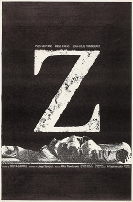 Z movie posters (1969) t-shirt