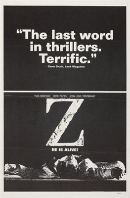 Z movie posters (1969) wood print