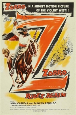 Zorro Rides Again movie posters (1937) canvas poster
