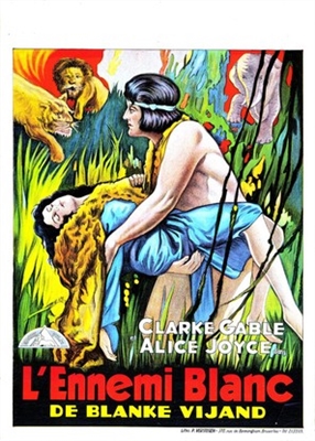 White Man movie posters (1924) wood print