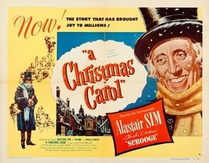 Scrooge movie posters (1951) metal framed poster