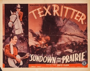 Sundown on the Prairie movie posters (1939) tote bag